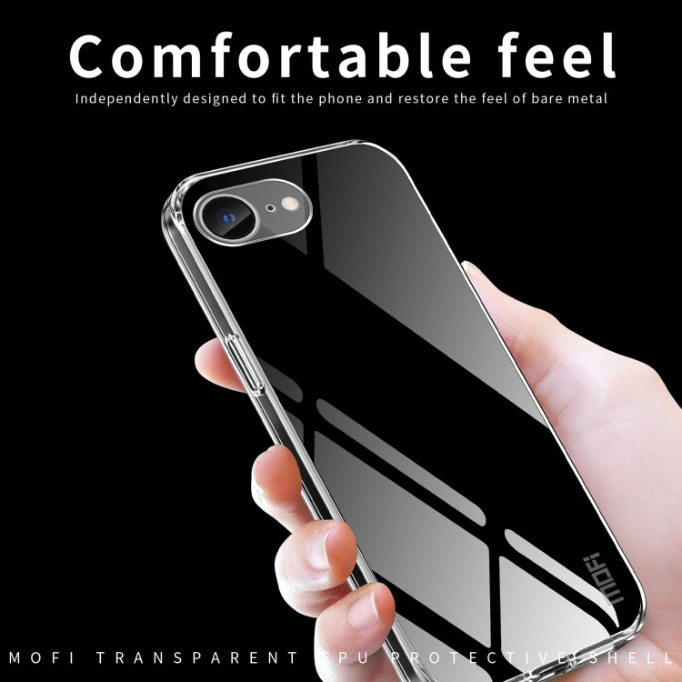 For iPhone 17e / 16e MOFI Ming Series Ultra-thin TPU Phone Case - Transparent
