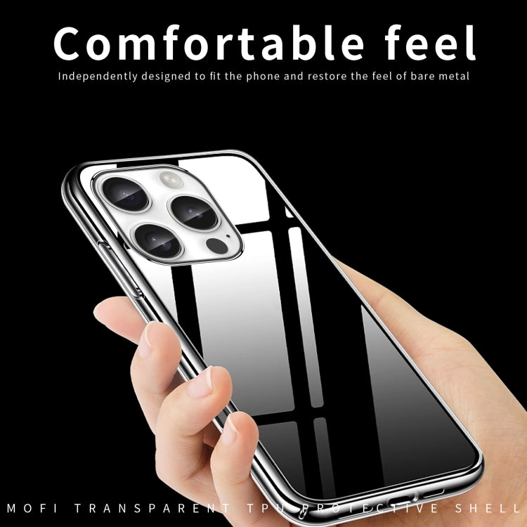 For iPhone 16 Pro MOFI Ming Series Ultra-thin TPU Phone Case - Transparent