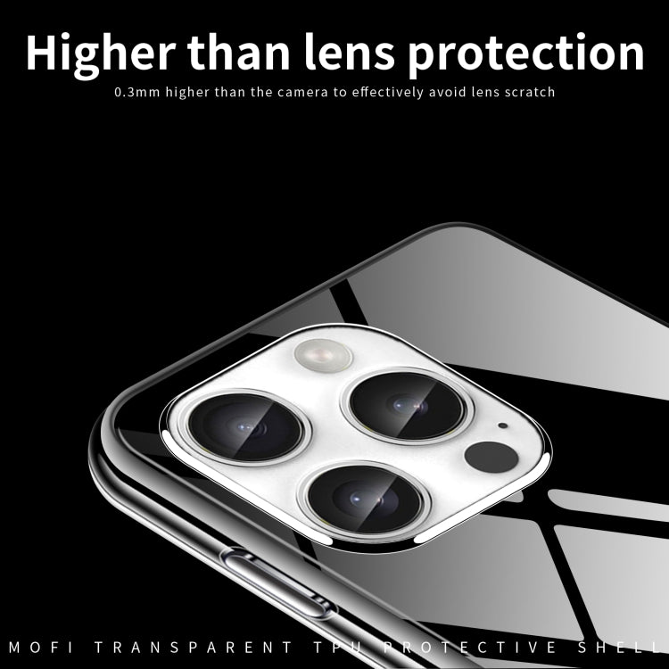 For iPhone 16 Pro MOFI Ming Series Ultra-thin TPU Phone Case - Transparent