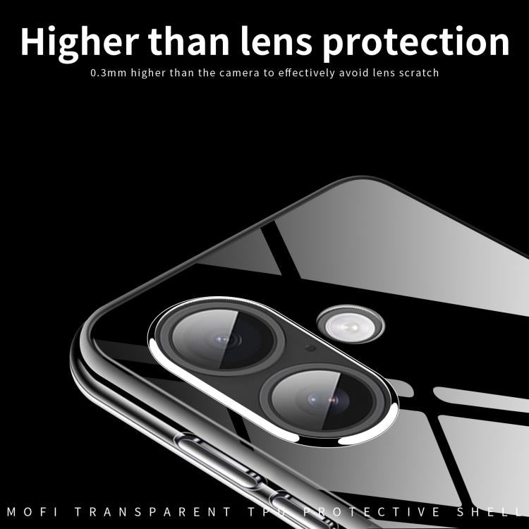 For iPhone 17 MOFI Ming Series Ultra-thin TPU Phone Case - Transparent