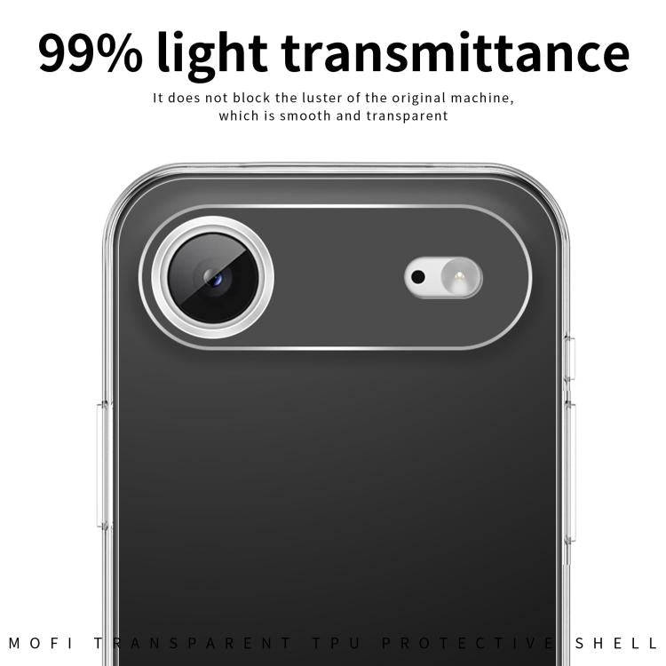 For iPhone Air MOFI Ming Series Ultra-thin TPU Phone Case - Transparent