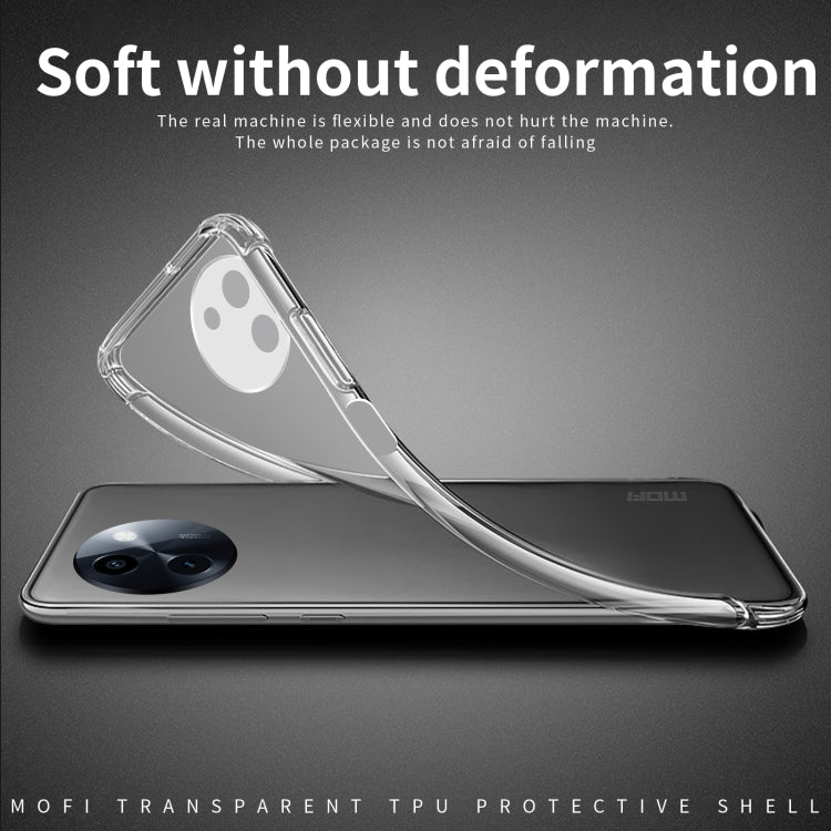 For vivo Y200i / T3X MOFI Ming Series Ultra-thin TPU Phone Case - Transparent
