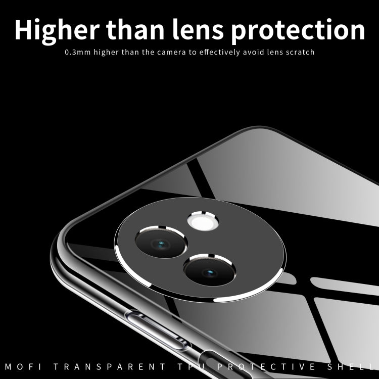 For vivo V30e MOFI Ming Series Ultra-thin TPU Phone Case - Transparent