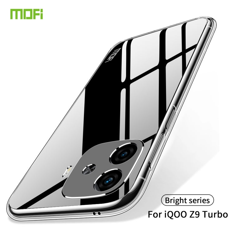 For vivo iQOO Z9 Turbo MOFI Ming Series Ultra-thin TPU Phone Case - Transparent