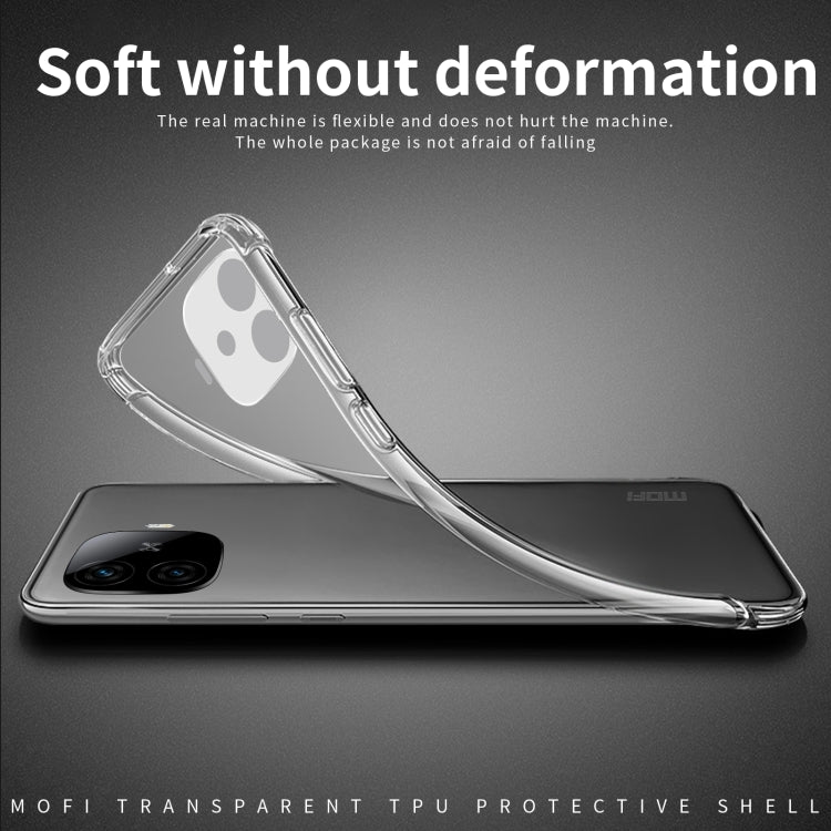 For vivo iQOO Z9 Turbo MOFI Ming Series Ultra-thin TPU Phone Case - Transparent