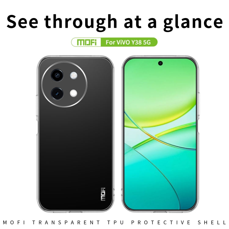 For vivo Y38 5G MOFI Ming Series Ultra-thin TPU Phone Case - Transparent