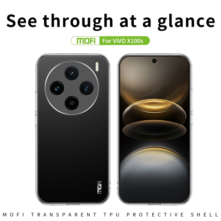 For vivo X100s MOFI Ming Series Ultra-thin TPU Phone Case - Transparent