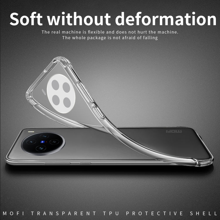 For vivo X100s MOFI Ming Series Ultra-thin TPU Phone Case - Transparent