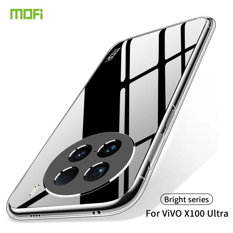 For vivo X100 Ultra MOFI Ming Series Ultra-thin TPU Phone Case - Transparent