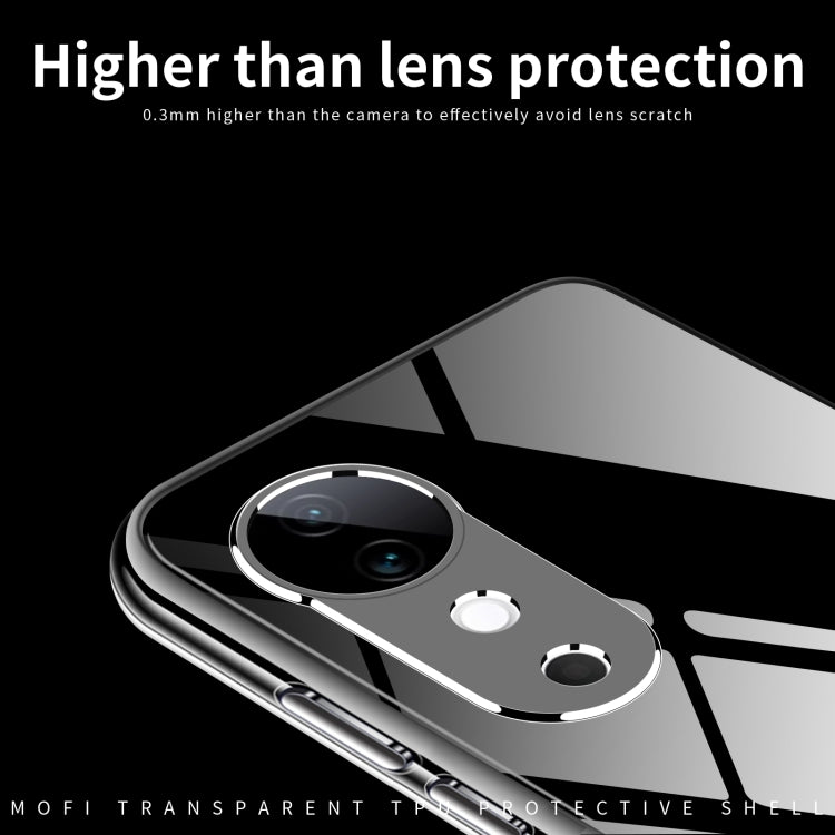 For vivo S19 MOFI Ming Series Ultra-thin TPU Phone Case - Transparent