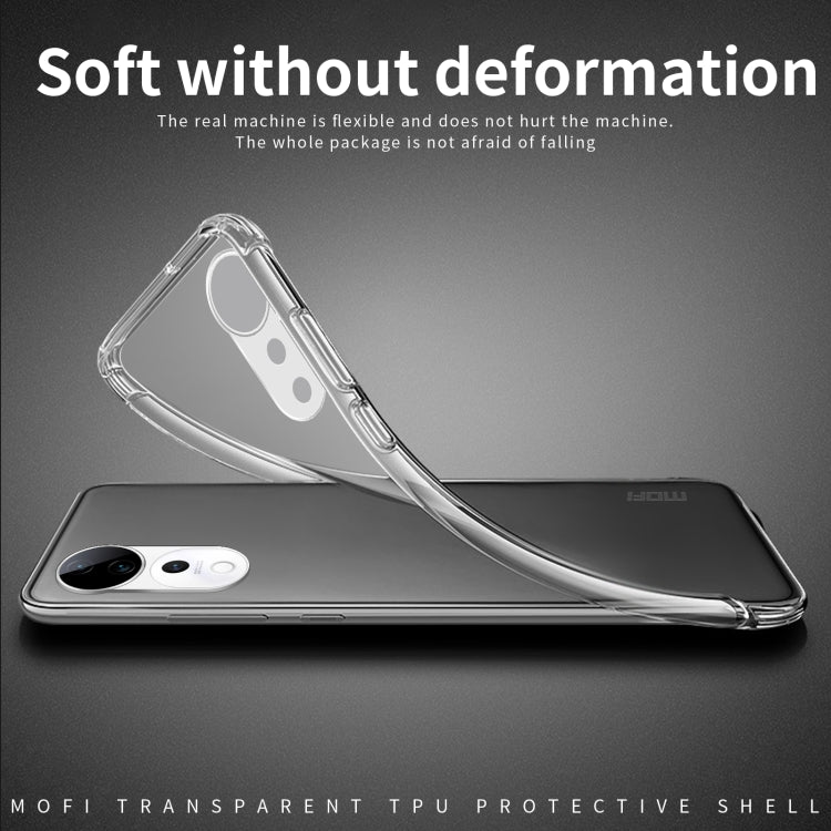 For vivo S19 Pro / V40 MOFI Ming Series Ultra-thin TPU Phone Case - Transparent