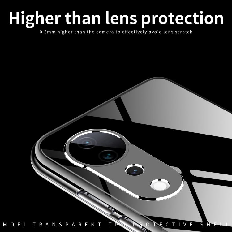 For vivo S19 Pro / V40 MOFI Ming Series Ultra-thin TPU Phone Case - Transparent