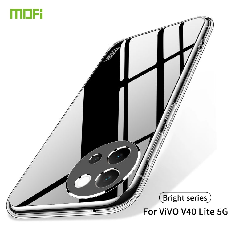 For vivo V40 Lite 5G MOFI Ming Series Ultra-thin TPU Phone Case - Transparent