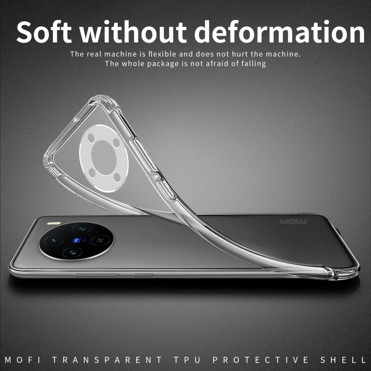 For vivo X200 MOFI Ming Series Ultra-thin TPU Phone Case - Transparent