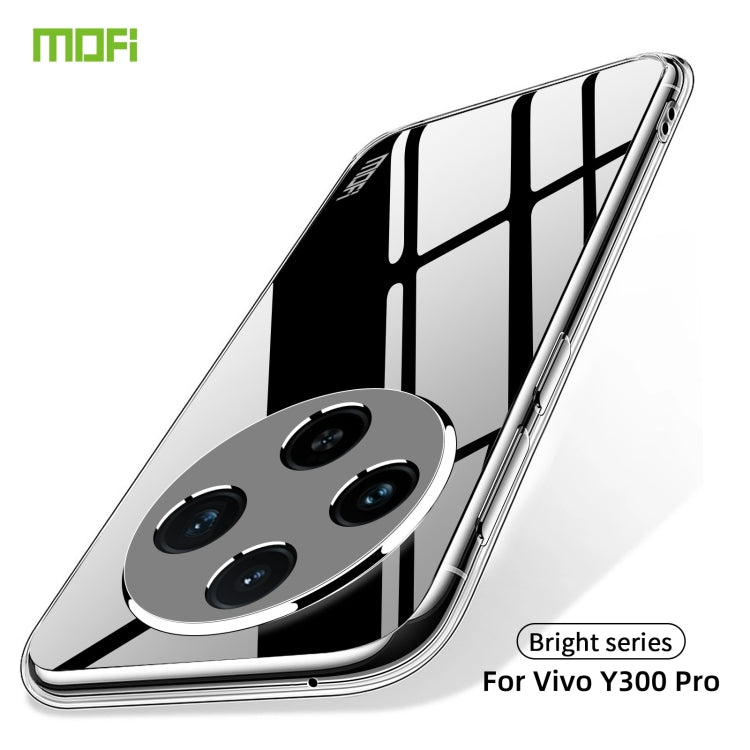 For vivo Y300 Pro MOFI Ming Series Ultra-thin TPU Phone Case - Transparent