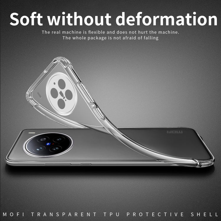For vivo X200 Pro MOFI Ming Series Ultra-thin TPU Phone Case - Transparent