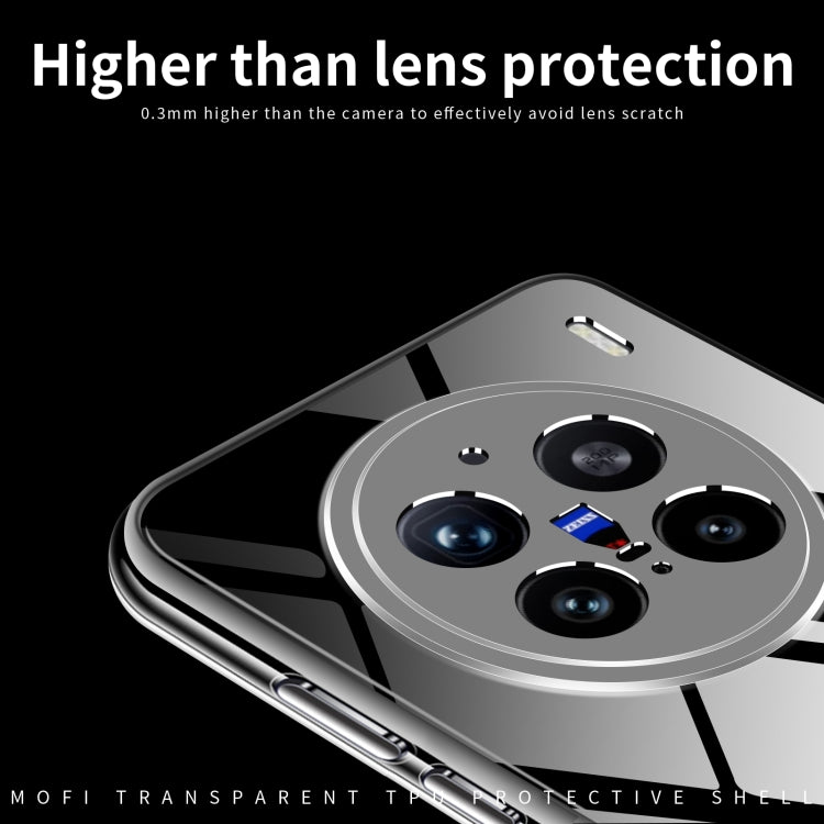 For vivo X200 Pro MOFI Ming Series Ultra-thin TPU Phone Case - Transparent