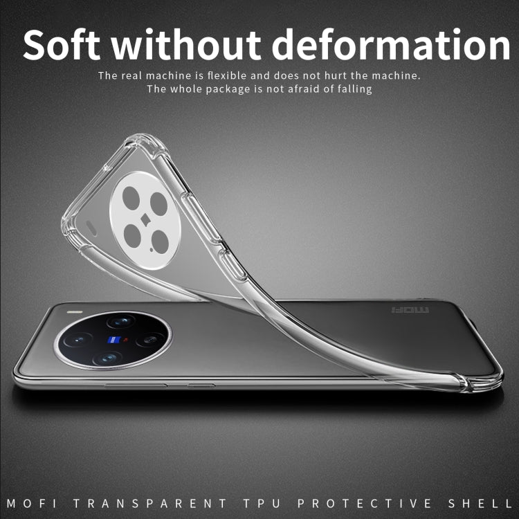 For vivo X200 mini MOFI Ming Series Ultra-thin TPU Phone Case - Transparent