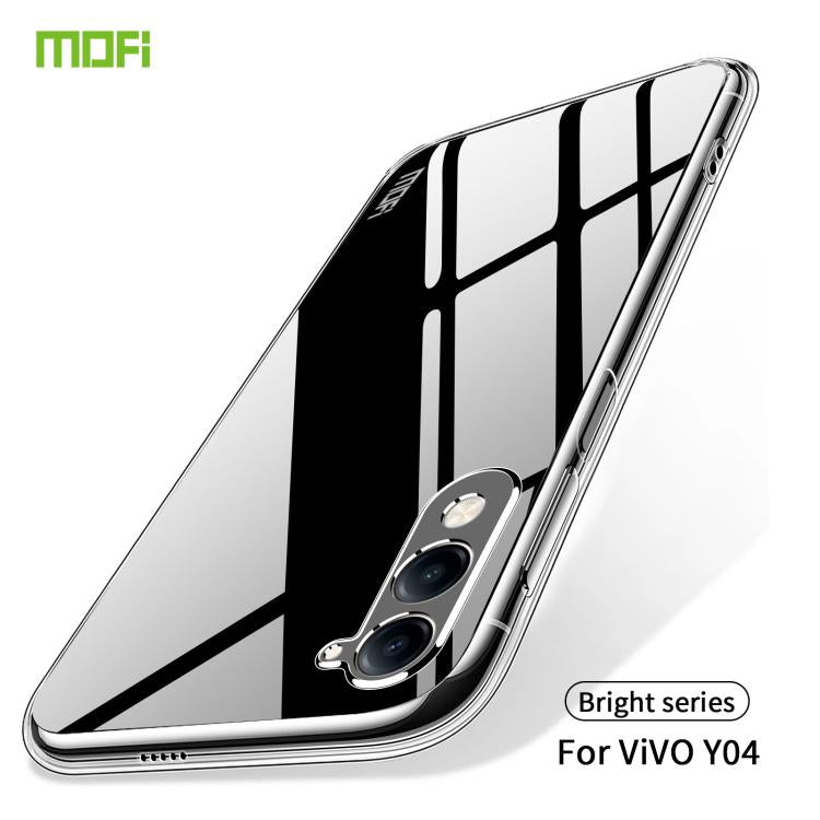 For vivo Y04 Global / Y29 5G MOFI Ming Series Ultra-thin TPU Phone Case - Transparent