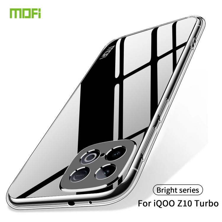 For vivo iQOO Z10 Turbo / Z10 Turbo Pro MOFI Ming Series Ultra-thin TPU Phone Case - Transparent