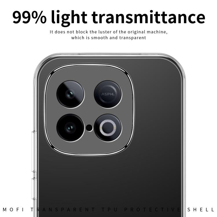 For vivo iQOO Z10 Turbo / Z10 Turbo Pro MOFI Ming Series Ultra-thin TPU Phone Case - Transparent