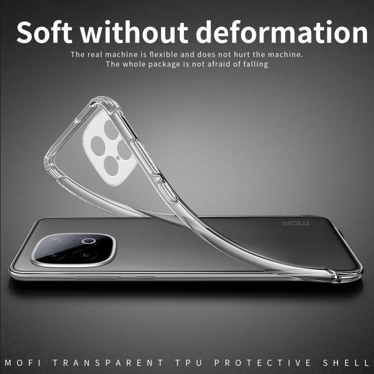 For vivo iQOO Z10 Turbo / Z10 Turbo Pro MOFI Ming Series Ultra-thin TPU Phone Case - Transparent