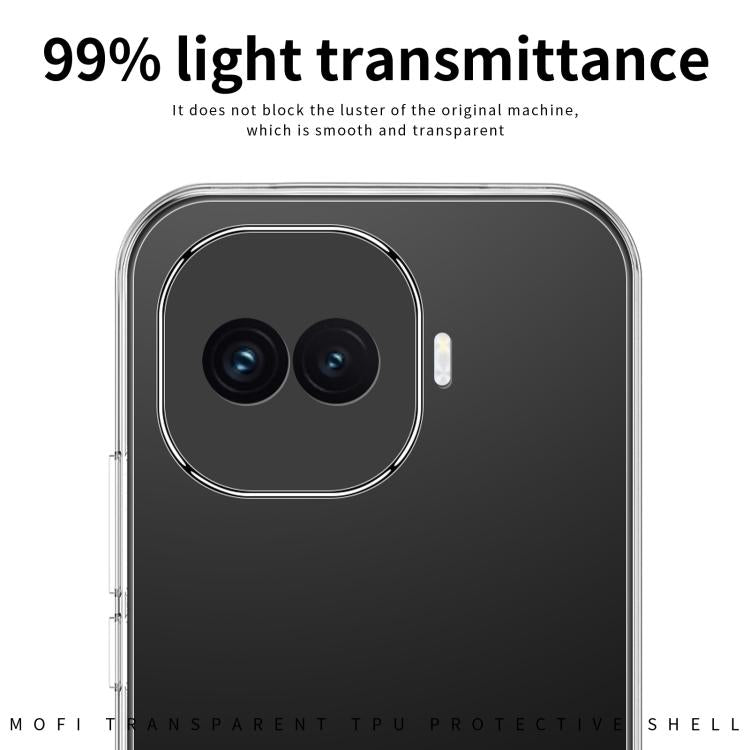 For vivo iQOO Z11 Turbo MOFI Ming Series Ultra-thin TPU Phone Case - Transparent