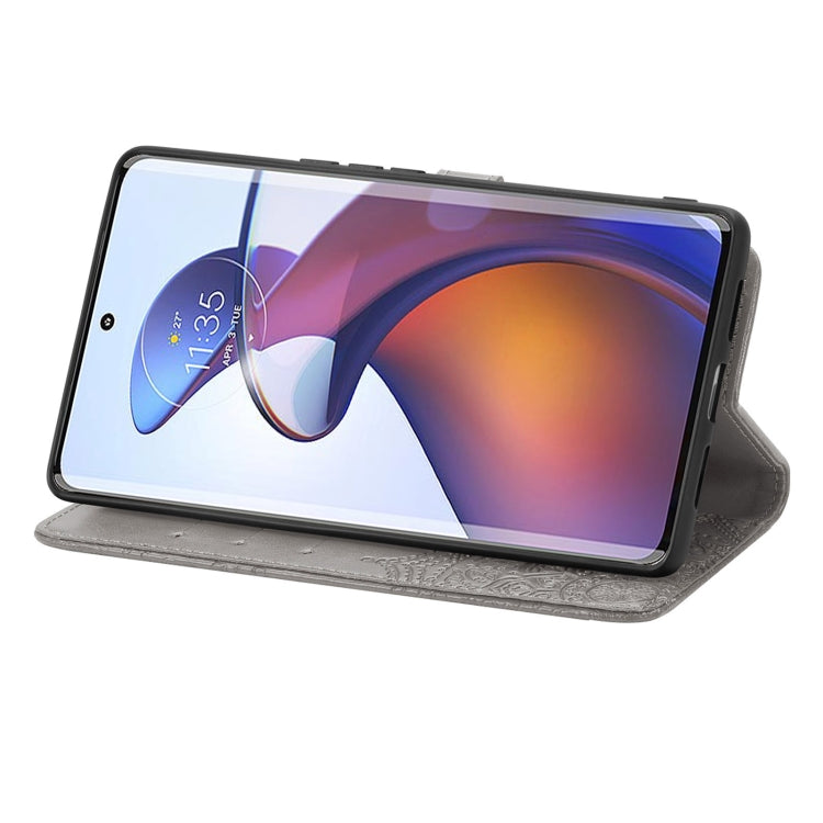 For Motorola Moto Edge 30 Fusion Mandala Flower Embossed Leather Phone Case