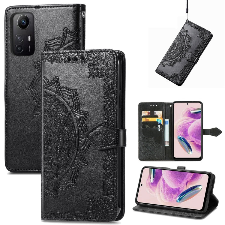 For Xiaomi Redmi Note 12S Mandala Flower Embossed Leather Phone Case