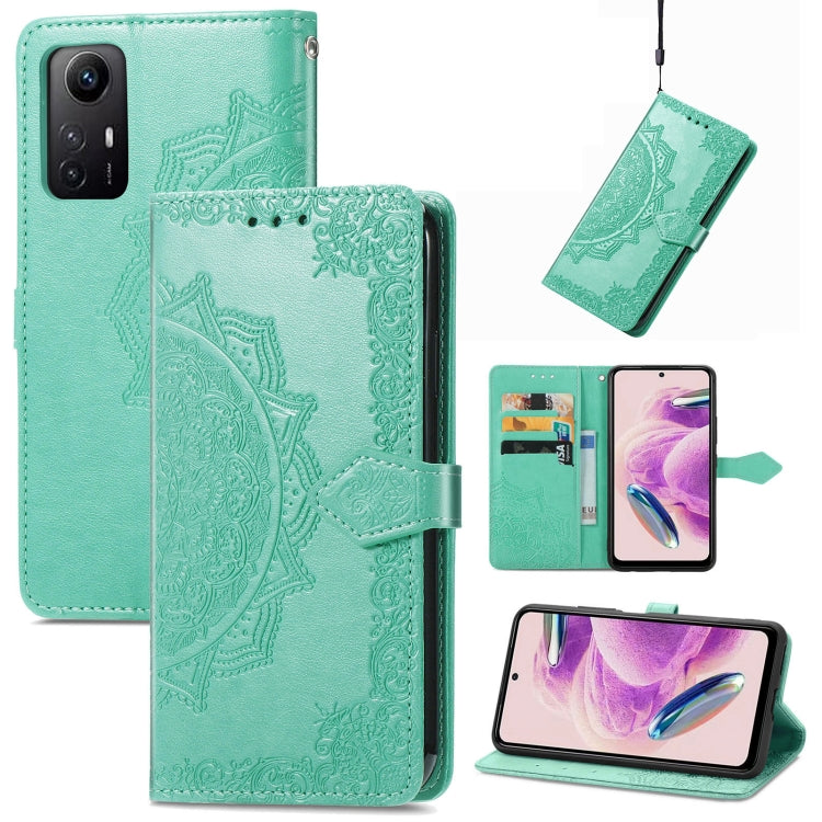 For Xiaomi Redmi Note 12S Mandala Flower Embossed Leather Phone Case