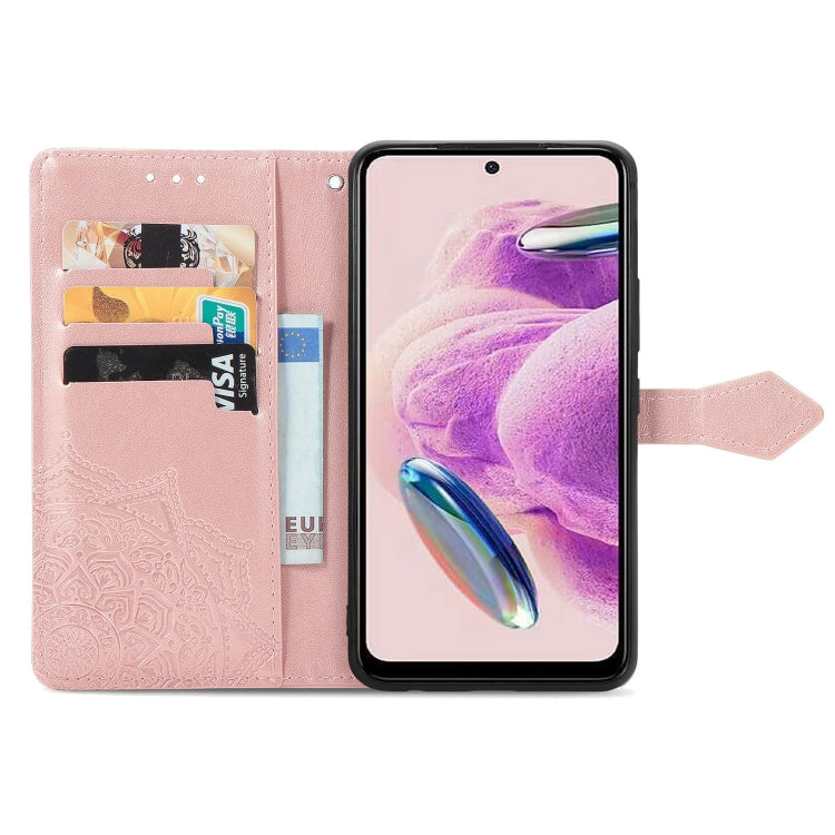 For Xiaomi Redmi Note 12S Mandala Flower Embossed Leather Phone Case