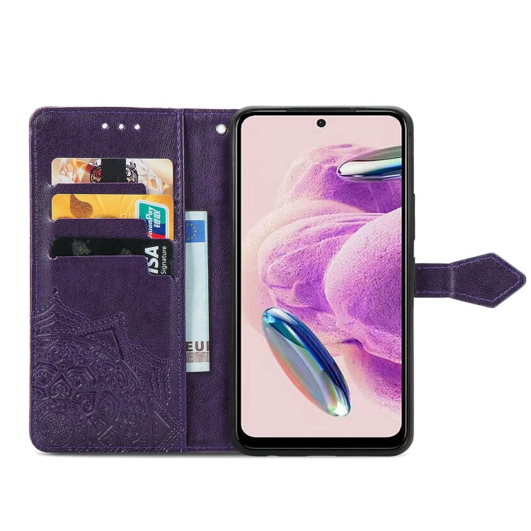 For Xiaomi Redmi Note 12S Mandala Flower Embossed Leather Phone Case