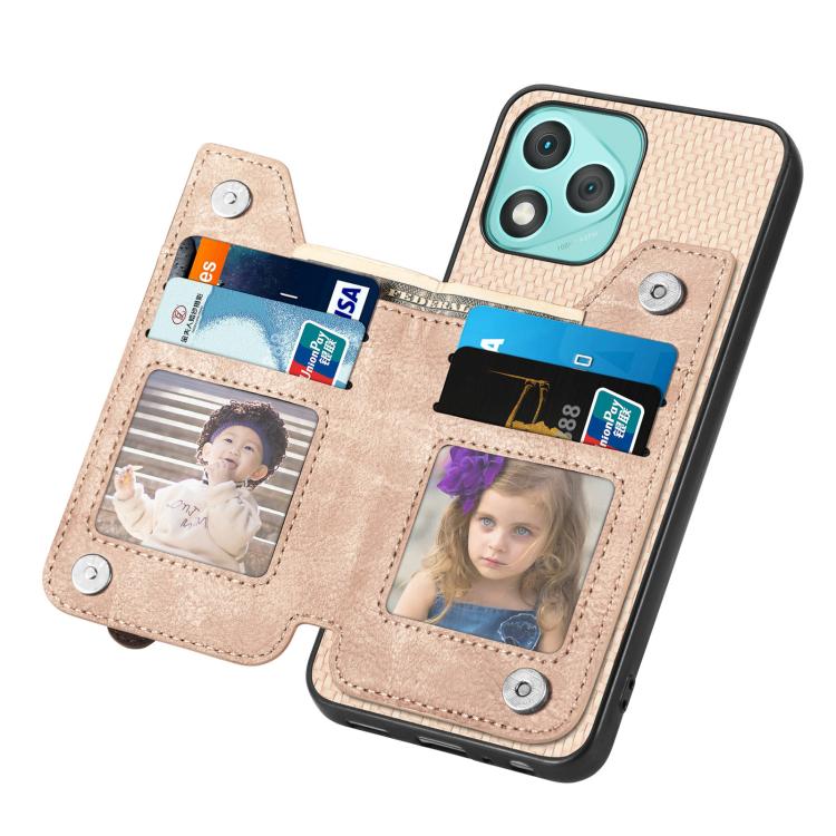 For Honor 400 Lite Global Carbon Fiber Horizontal Flip Zipper Wallet Phone Case