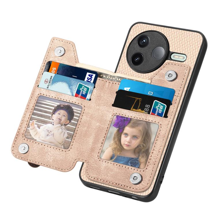 For Redmi K80 / Poco F7 Pro Carbon Fiber Horizontal Flip Zipper Wallet Phone Case