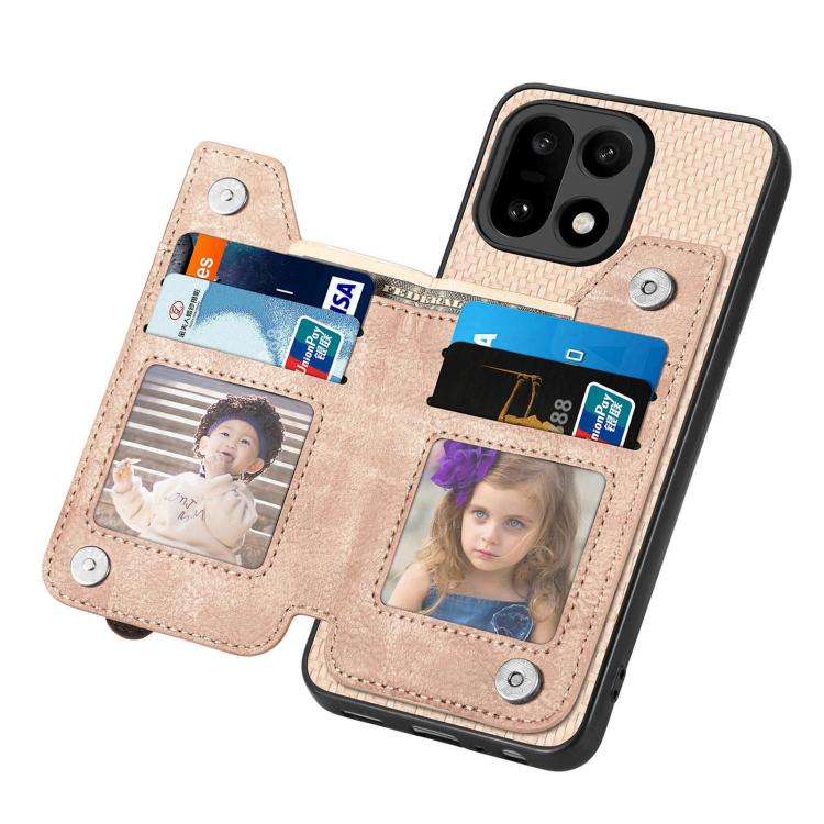For OnePlus 15 Carbon Fiber Horizontal Flip Zipper Wallet Phone Case