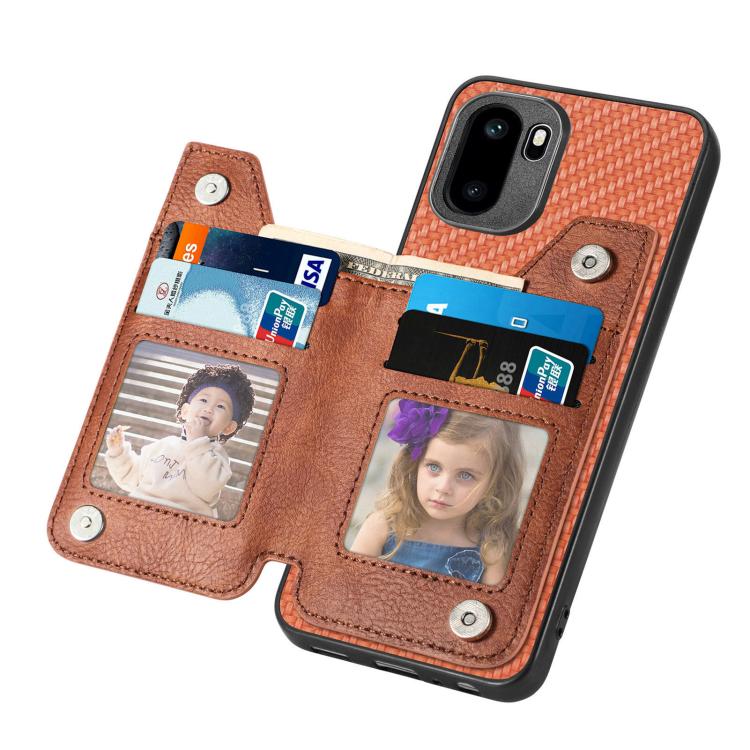 For OnePlus Ace 6 / 6T / 15R Carbon Fiber Horizontal Flip Zipper Wallet Phone Case