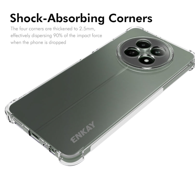 For Realme 12 ENKAY Transparent TPU Shockproof Anti-slip Phone Case