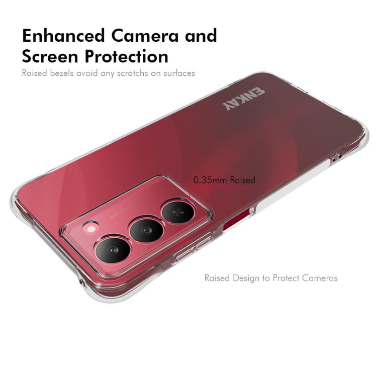 For Realme 14X 5G Global ENKAY Transparent TPU Shockproof Anti-slip Phone Case
