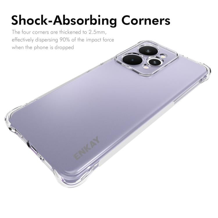 For Realme 15 Pro 5G Global ENKAY Transparent TPU Shockproof Anti-slip Phone Case