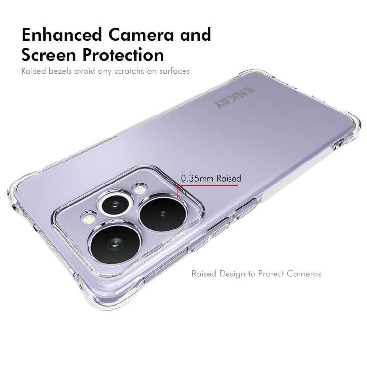 For Realme 15 Pro 5G Global ENKAY Transparent TPU Shockproof Anti-slip Phone Case