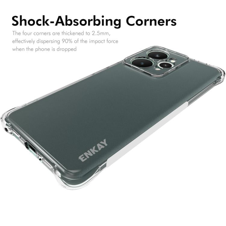For Realme 15 5G Global ENKAY Transparent TPU Shockproof Anti-slip Phone Case
