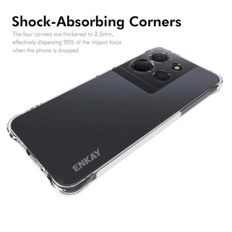 For TCL 503 4G ENKAY Hat-Prince Transparent TPU Shockproof Phone Case