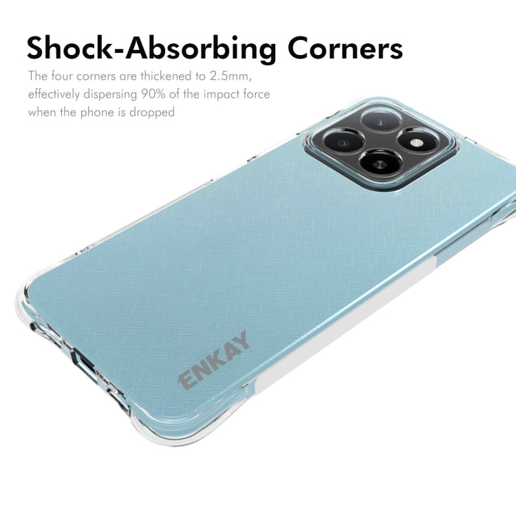For Honor X5b 4G / X5b Plus 4G Global ENKAY Hat-Prince Transparent TPU Shockproof Phone Case
