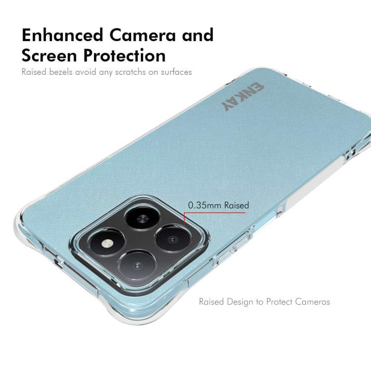 For Honor X5b 4G / X5b Plus 4G Global ENKAY Hat-Prince Transparent TPU Shockproof Phone Case