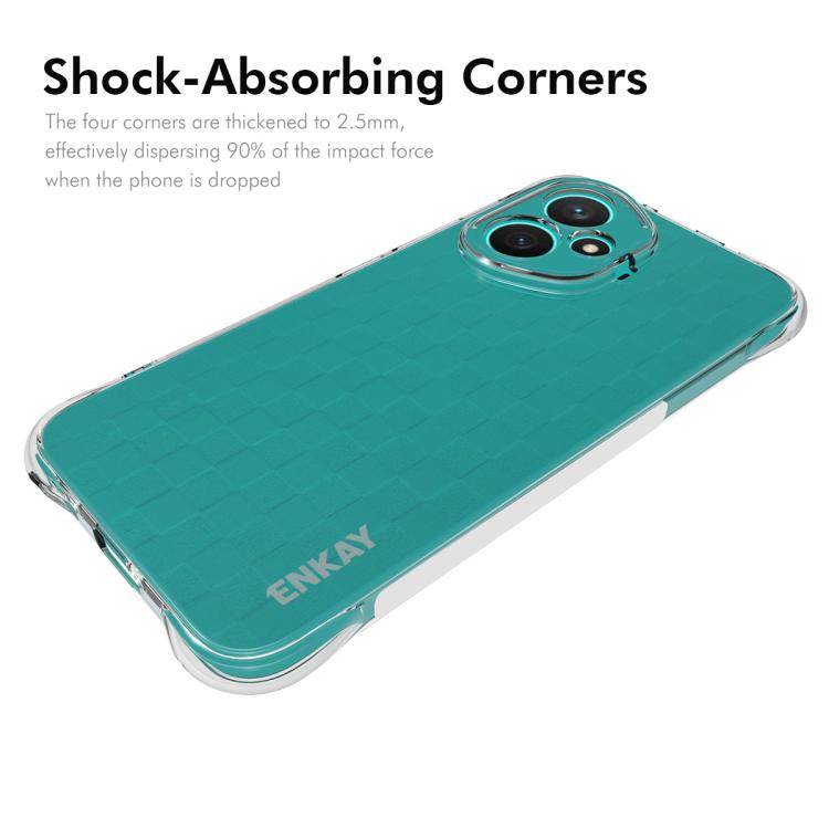 For Honor 400 5G Global 156.5mm ENKAY Hat-Prince Transparent TPU Shockproof Phone Case