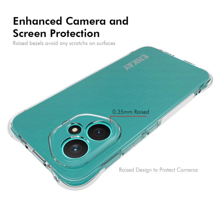 For Honor 400 5G Global 156.5mm ENKAY Hat-Prince Transparent TPU Shockproof Phone Case