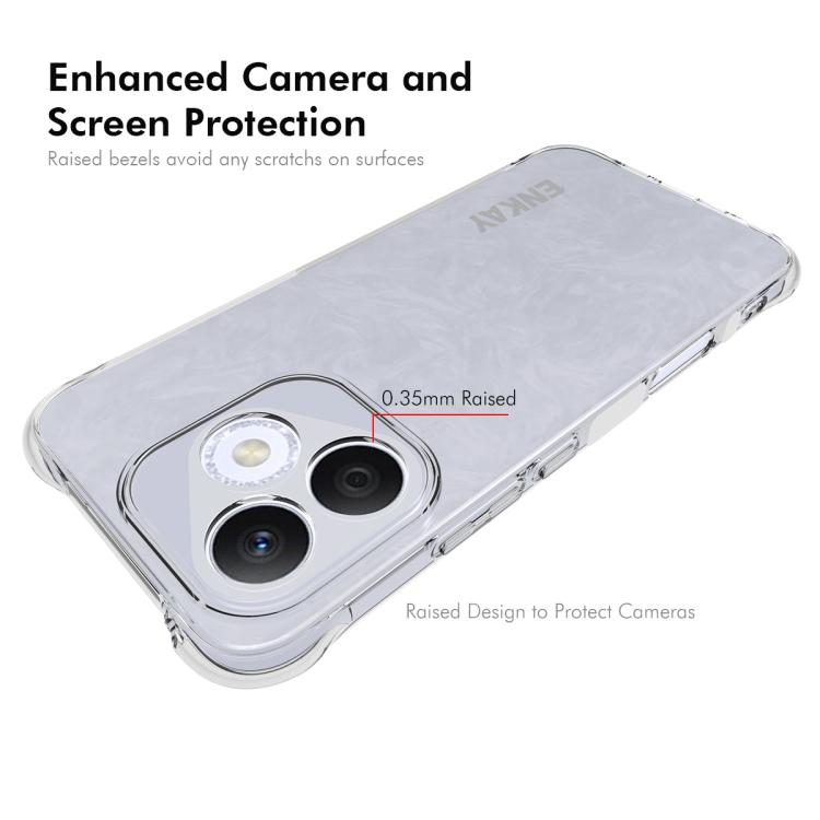 For Honor 400 Lite Global ENKAY Hat-Prince Transparent TPU Shockproof Phone Case