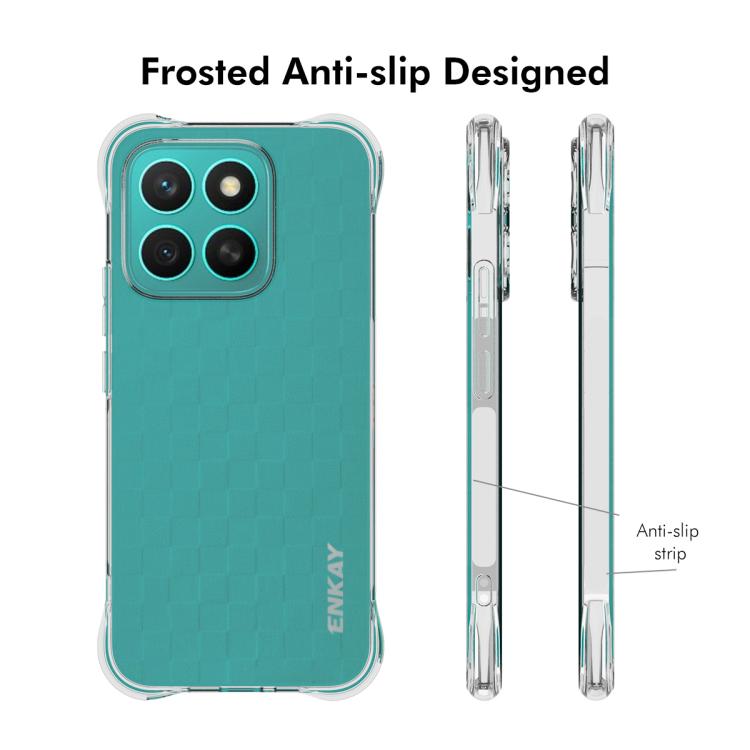 For Honor X8c 4G ENKAY Hat-Prince Transparent TPU Shockproof Phone Case