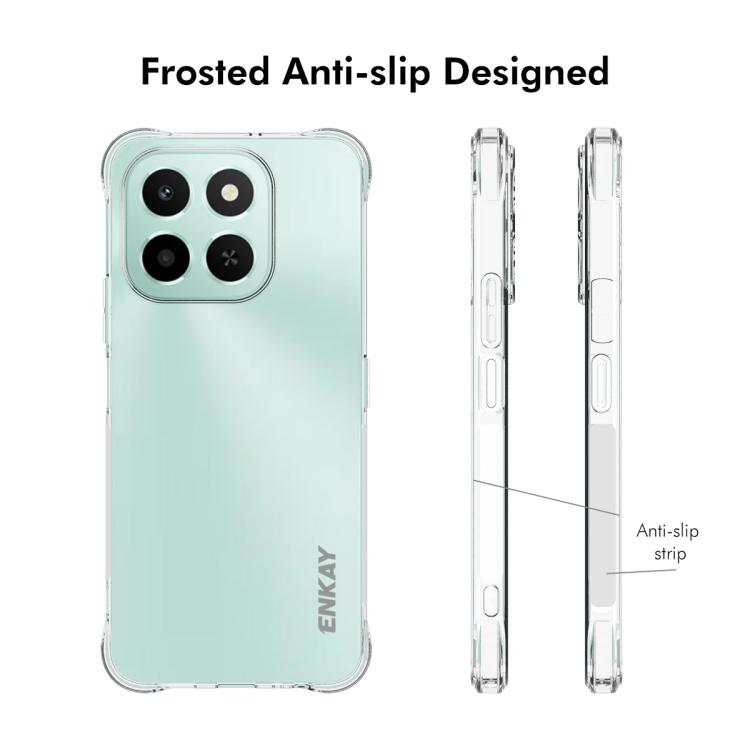 For Honor X6c 4G ENKAY Hat-Prince Transparent TPU Shockproof Phone Case