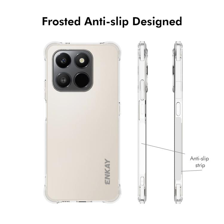 For Honor 400 Smart / X7d 5G ENKAY Hat-Prince Transparent TPU Shockproof Phone Case